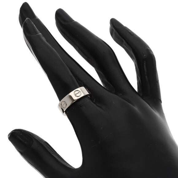 CARTIER Authentic 18k Silver Love Ring #50 - Picture 5 of 6